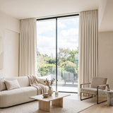 rideau velours blanc
