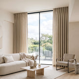 rideau lin beige