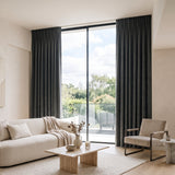 rideau velours gris anthracite